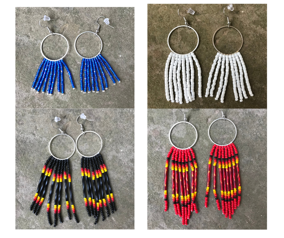 Silver Creek Beaded Fringe Earrings