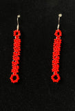 daisy chain earrings, Made by Mvskoke Artist, Ernest Tiger