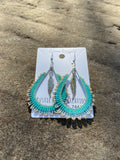 Beaded Earrings Made By Mvskoke Artist, Donna Ringgold