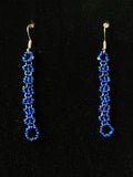 daisy chain earrings, Made by Mvskoke Artist, Ernest Tiger
