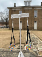 Beaded Cone Earrings (Various Colors Available)