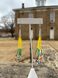 Beaded Cone Earrings (Various Colors Available)