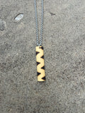 Rivercane Necklace on 18 inch Stainless Steel Chain- Kohv Collective