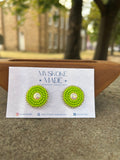Mini Glow studs Made By Mvskoke Made Beadwork