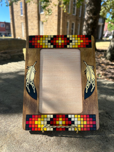 Wood Picture Frame Made by Dan Beaver - Measures 6.375" x 8.50"