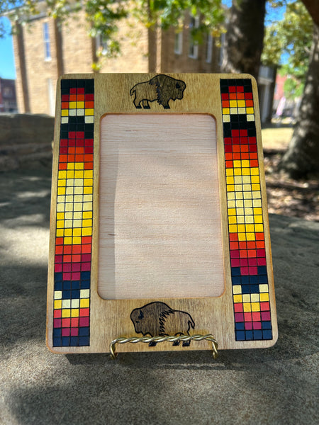 Wood Picture Frame Made by Dan Beaver - Measures 6.375" x 8.50"