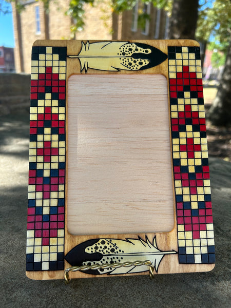 Wood Picture Frame Made by Dan Beaver - Measures 6.375" x 8.50"