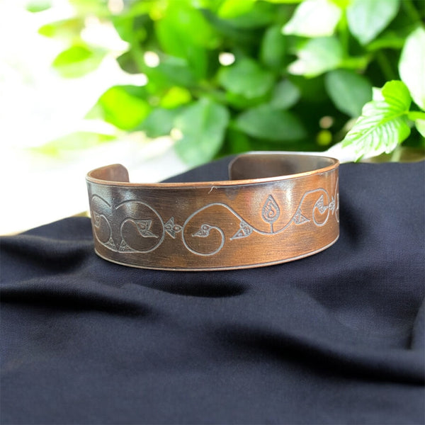 .5" Copper Cuff. Made By Mvskoke Artist, Amanda Rutland