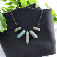 Amazonite Prism Necklace. Made By Mvskoke Artist, Amanda Rutland