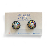 Confetti Mini Studs Made By Mvskoke Made Beadwork