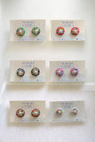 Confetti Mini Studs Made By Mvskoke Made Beadwork