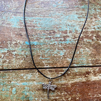 Cord Necklace with charm