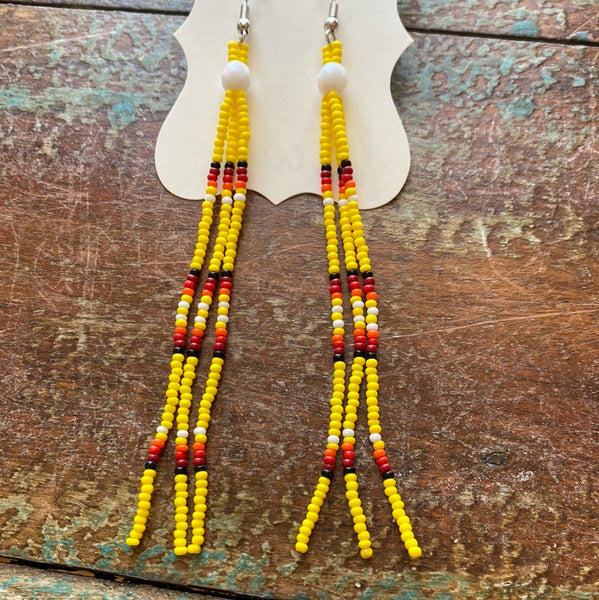 Long Beaded Dangles (Various Colors Available)