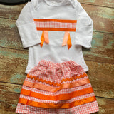 Onesie with skirt &/or bib (Various colors/sizes)