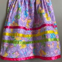 Lilac Butterfly Little Girl's Ribbon Skirt