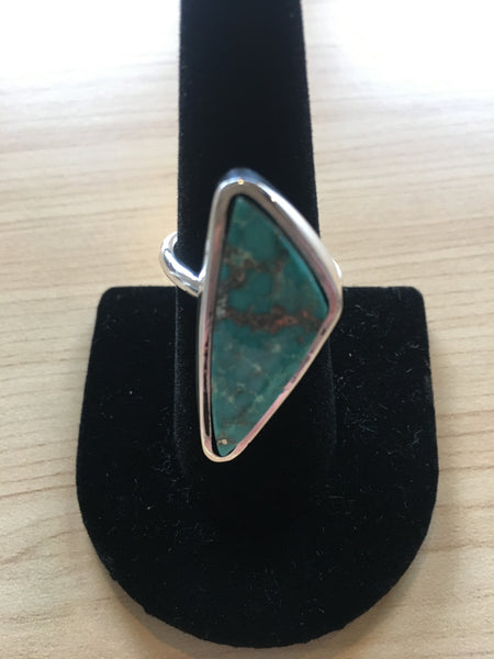 Mongolian Turquoise - Silver 925 - Size 8