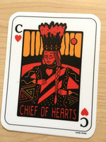 "Chief of Hearts" Stickers